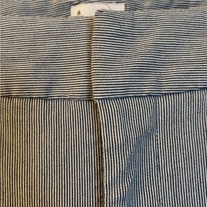 NWOT. Never worn. A New Day Blue and White Striped Pants. Stretch capris.